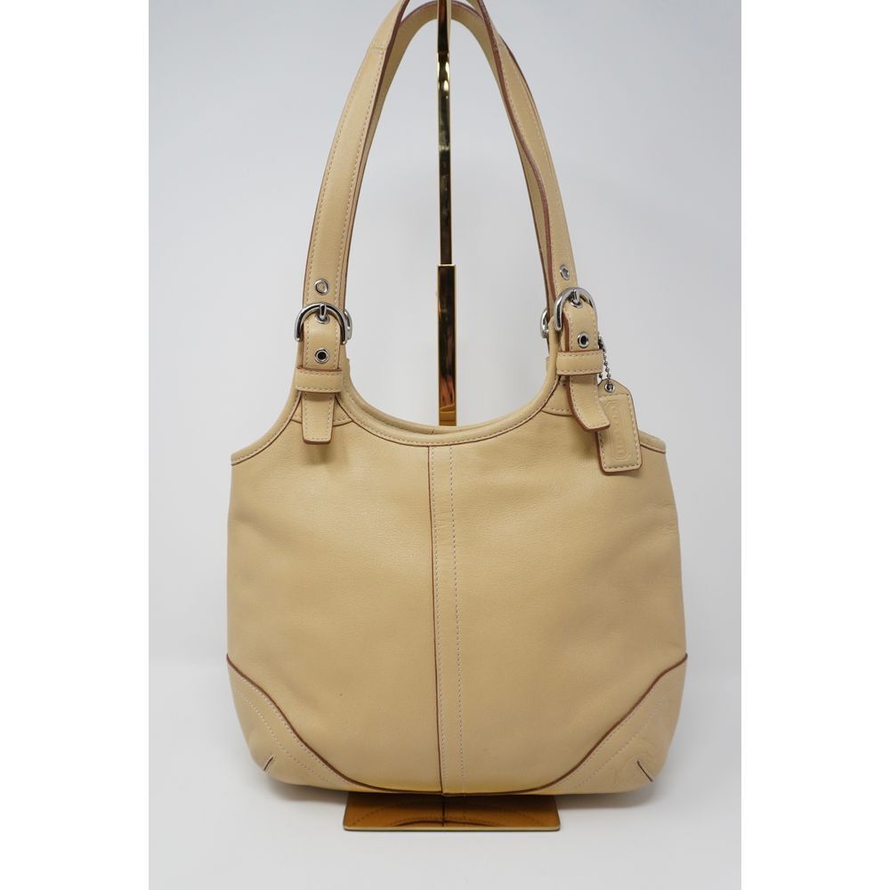 Coach Vintage 4983 Tan Soho Slim Hobo Shoulderbag Handbag Silver Tone
